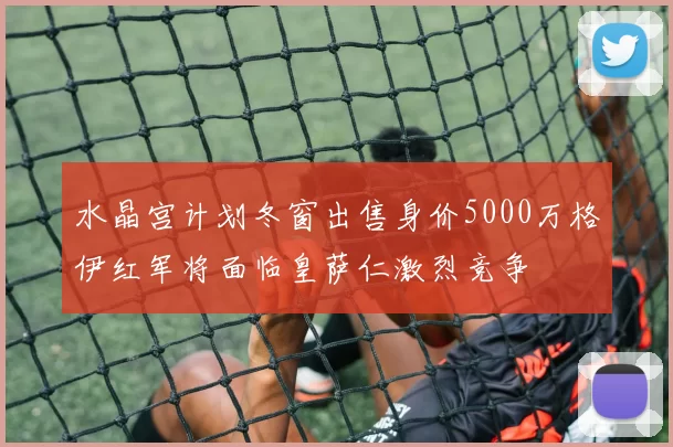 水晶宫计划冬窗出售身价5000万格伊红军将面临皇萨仁激烈竞争